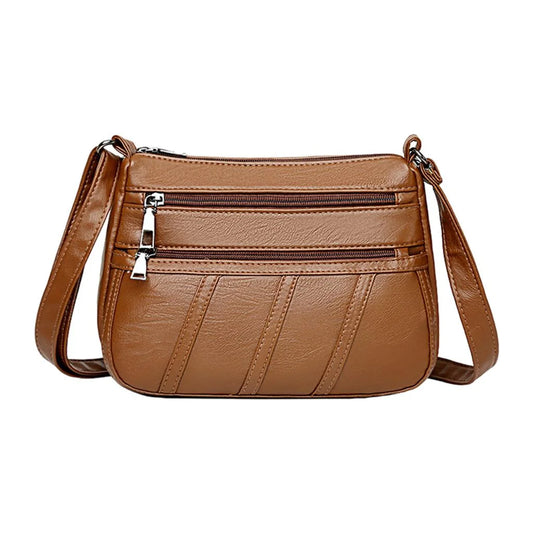 Bellissimabagllc Leather Handbags for Women Shoulder-Brown